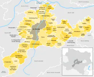 Kaart van St. Pölten