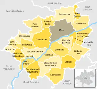 Kaart van Wels-Land