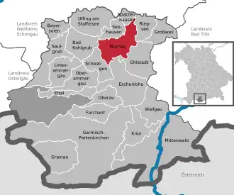 Kaart van Murnau am Staffelsee