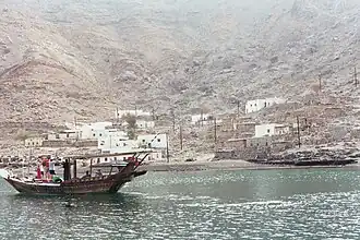Een dorpje op het schiereiland Musandam