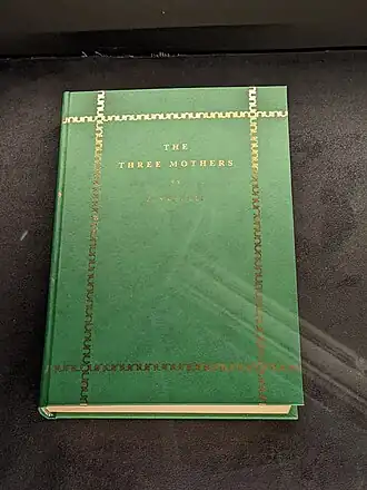 Het fictieve boek "The Three Mothers", Museo Cinema Torino.
