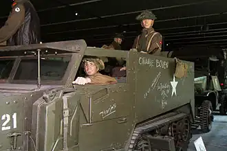 Halftrack in het museum