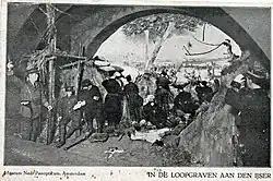 'Loopgraven aan den IJser' (circa 1915)