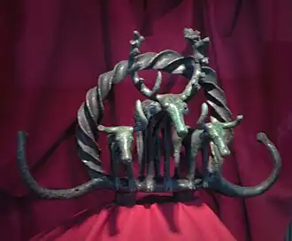 Bronzen ceremoniële standaard van de Hittieten