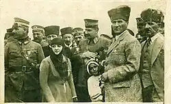 Mustafa Kemal Atatürk en Latife in Samsun in 1924