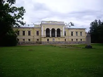 Het hoofdgebouw van landgoed Muuga