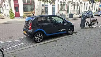 een elektrische 'MyWheels' op een vaste plek