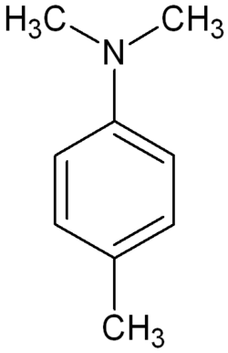 Structuurformule van N,N-dimethyl-p-toluïdine
