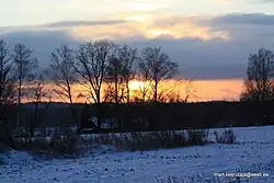 Nõnova in de winter