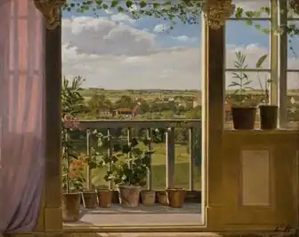 Nørrevold vanuit het raam