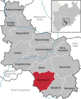 Kaart van Nümbrecht