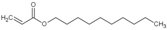 Structuurformule van n-decylacrylaat