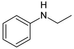 Structuurformule van N-ethylaniline