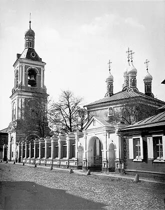 De kerk gefotografeerd door N.A. Naidenov in 1883