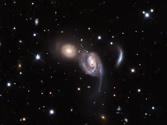 NGC 7805, linksboven NGC 7806