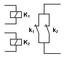 NAND-poort met relais