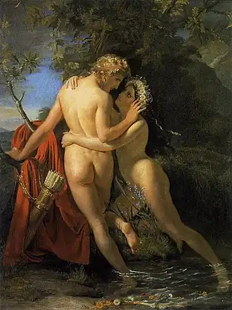De nimf Salmacis en Hermaphroditus