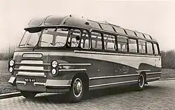 Bedford-bus met Hainje-carrosserie bus 58 uit 1953.