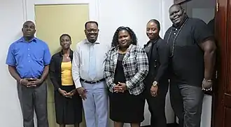 bezoek van het bestuur aan de Rachel Koningsbloem-Pinas, directeur van het ministerie van Sport- en Jeugdzaken, 2018