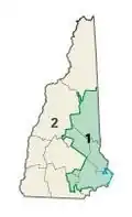 Congresdistricten van New Hampshire sinds 2003