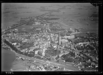 Weert in de vroege 20e eeuw, enkel Weert-Centrum en de Biest vormde de stad Weert.