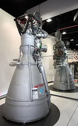 Een NK-33/43 op de International Aviation and Space Salon MAKS 2011