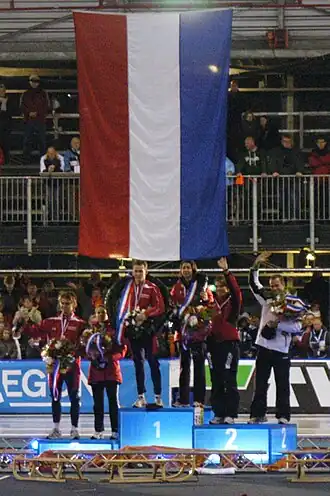 Podium mannen en vrouwen