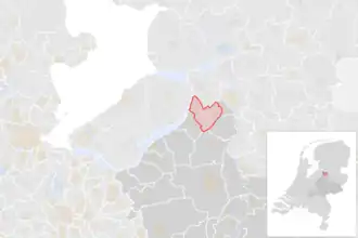 Locatie van de gemeente Oldebroek (gemeentegrenzen CBS 2016)