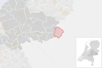 Locatie van de gemeente Winterswijk (gemeentegrenzen CBS 2016)