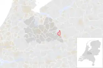 Locatie van de gemeente Renswoude (gemeentegrenzen CBS 2016)