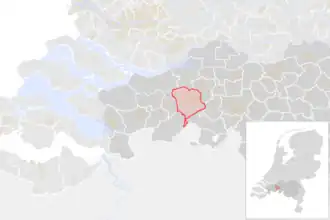 Locatie van de gemeente Breda (gemeentegrenzen CBS 2016)