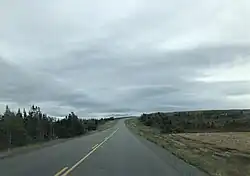 Zuidwaarts zicht op zo'n 21 km ten zuiden van North Harbour