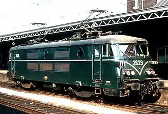 Locomotief 2629 op het station van Roosendaal