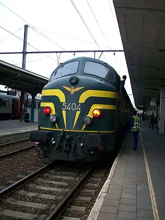 Dieselloc 5404 in Kortrijk