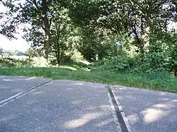 Voormalig tracé ter hoogte van Rolde