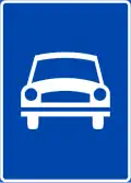 Begin autoweg