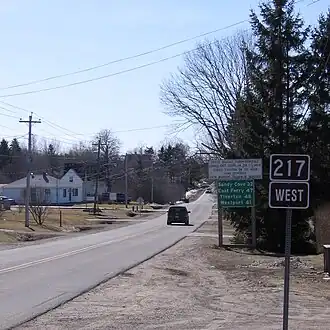 Route 217 in Digby County