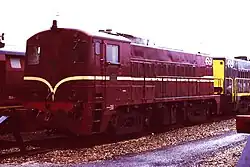 Locomotief NS 2326 te Groningen in 1977.