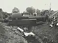 NS 6234 ontspoort na een aanrijding in 1929