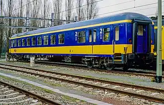 ICK Rijtuig 2e klasse met afdeling voor bagage/fietsen.