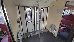 Balkon met gesloten deuren