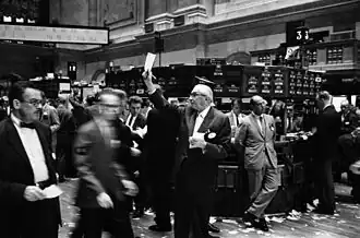 Makelaars op de New York Stock Exchange