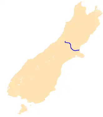 Waimakariri in Nieuw-Zeeland