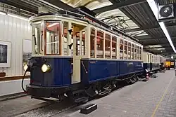 Motorwagen A14 in het NZH-museum in Haarlem.