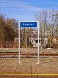 Naambord station Lokeren