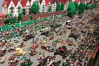 Een diorama van LEGO