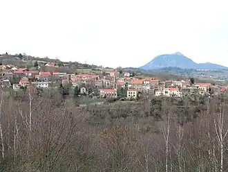 Gezicht op Nadaillat, een van de gehuchten in de gemeente