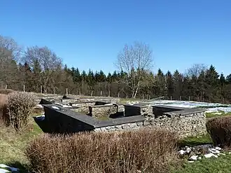 Romeinse villa muurresten