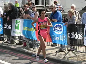 In 2011 tijdens de Londen Marathon
