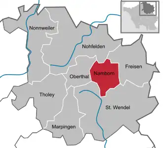 Kaart van Namborn
